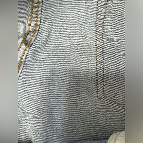 Purple Ripped Distressed Paint Spatter Skinny Jeans- Size 33" x 32" - Picture 12 of 16